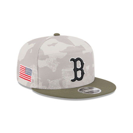 Boston Red Sox Armed Forces Day 2025 9FIFTY Split Panel Snapback Hat
