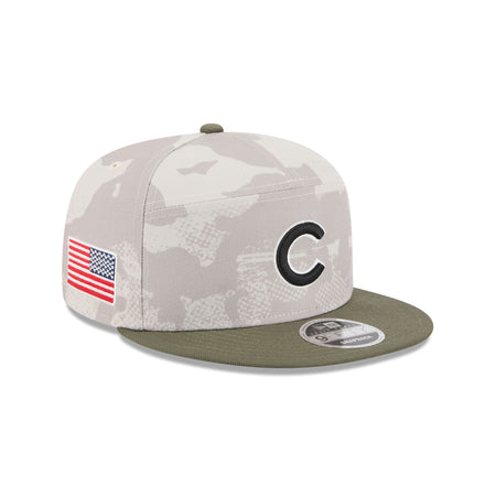 Chicago Cubs Armed Forces Day 2025 9FIFTY Split Panel Snapback Hat