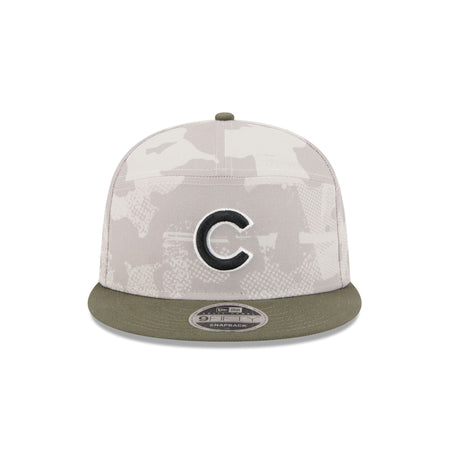 Chicago Cubs Armed Forces Day 2025 9FIFTY Split Panel Snapback Hat