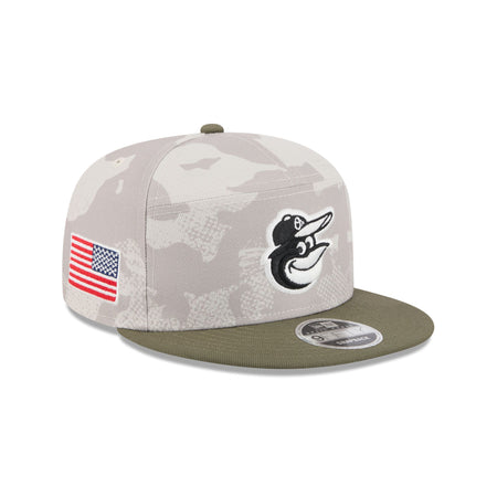 Baltimore Orioles Armed Forces Day 2025 9FIFTY Split Panel Snapback Hat