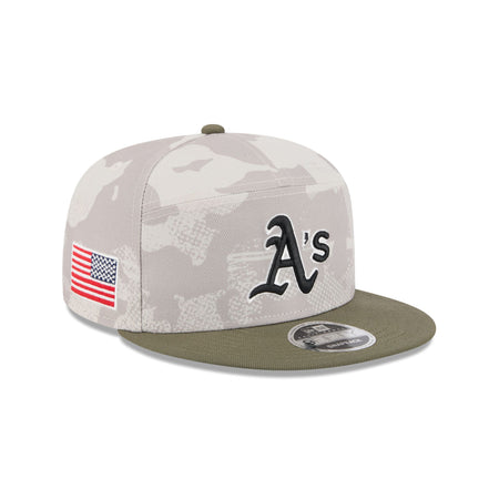 Athletics Armed Forces Day 2025 9FIFTY Split Panel Snapback Hat