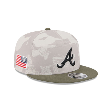 Atlanta Braves Armed Forces Day 2025 9FIFTY Split Panel Snapback Hat