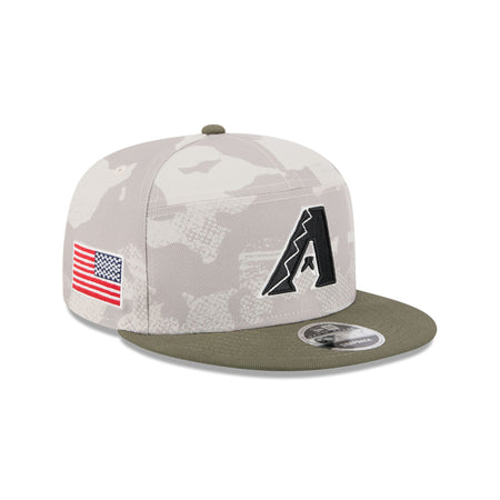 Arizona Diamondbacks Armed Forces Day 2025 9FIFTY Split Panel Snapback Hat