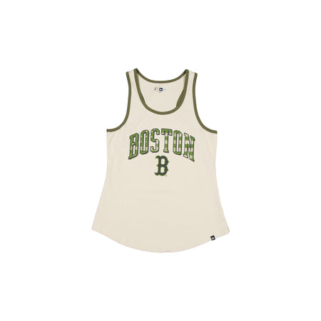 Boston Red Sox Armed Forces Day 2025 Women's Stone Tank Top