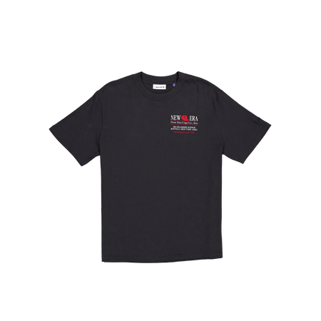 Sized Graphic Black T-Shirt