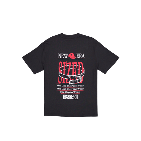 Sized Graphic Black T-Shirt