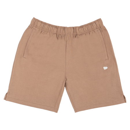 New Era Branded Alden Taupe Gray Sweatshorts