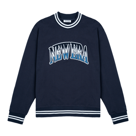 New Era Branded Ombre Navy Crewneck