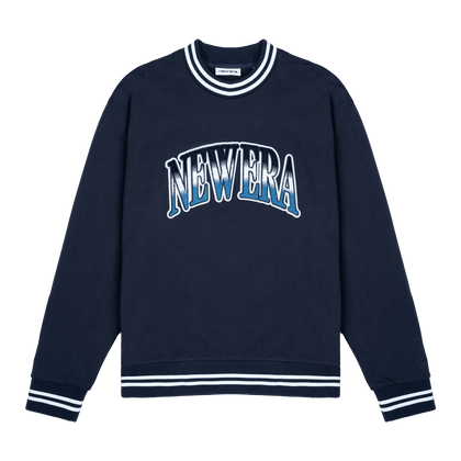 New Era Branded Ombre Navy Crewneck