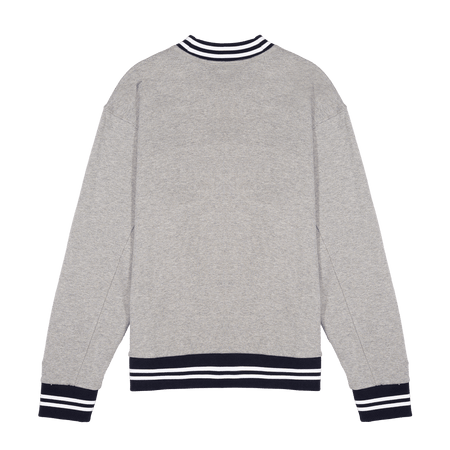 New Era Branded Ombre Heather Gray Crewneck