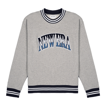 New Era Branded Ombre Heather Gray Crewneck
