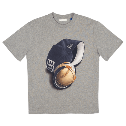 New Era Branded Telescoping '25 Heather Gray T-Shirt