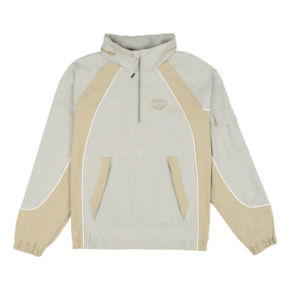 New Era Branded Retro-Tech NE2K Mirage Gray Half-Zip Track Pullover