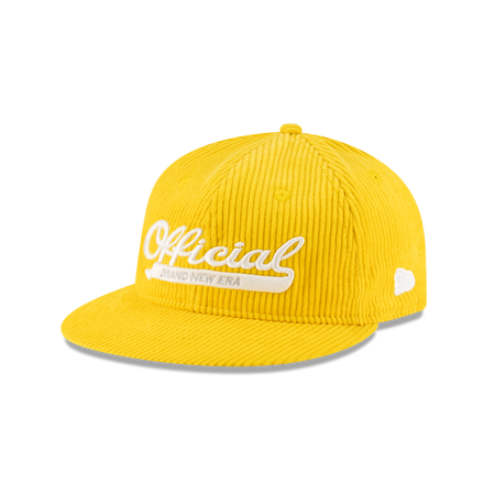 New Era Branded Official Corduroy Gold Retro Crown 9FIFTY Adjustable Hat