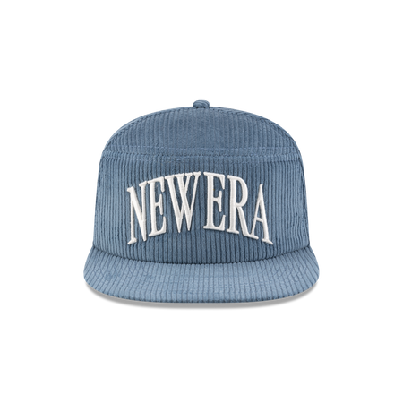 New Era Branded Paragon Corduroy Indigo 9FIFTY Split Panel Snapback Hat