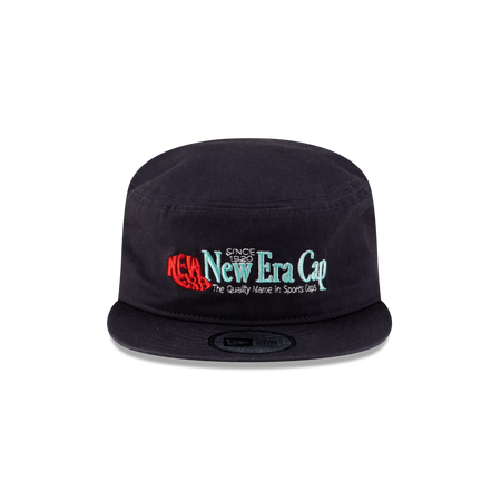 New Era Branded Navy Painter Elastic Back Hat