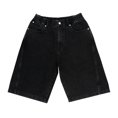 New Era Branded Warehouse Black Jean Shorts
